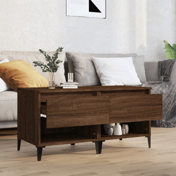 Beistelltische 2er-Set Braun Eichenoptik 50x46x50 cm