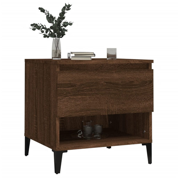 Beistelltische 2er-Set Braun Eichenoptik 50x46x50 cm