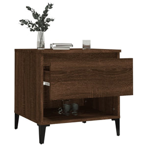 Beistelltische 2er-Set Braun Eichenoptik 50x46x50 cm