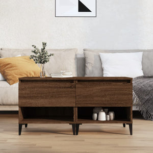 Beistelltische 2er-Set Braun Eichenoptik 50x46x50 cm