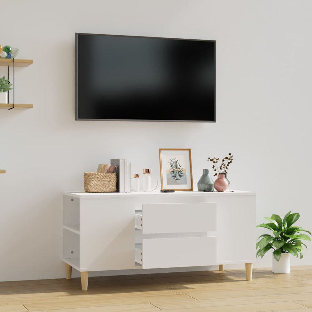 Weißer TV-Schrank 102 cm