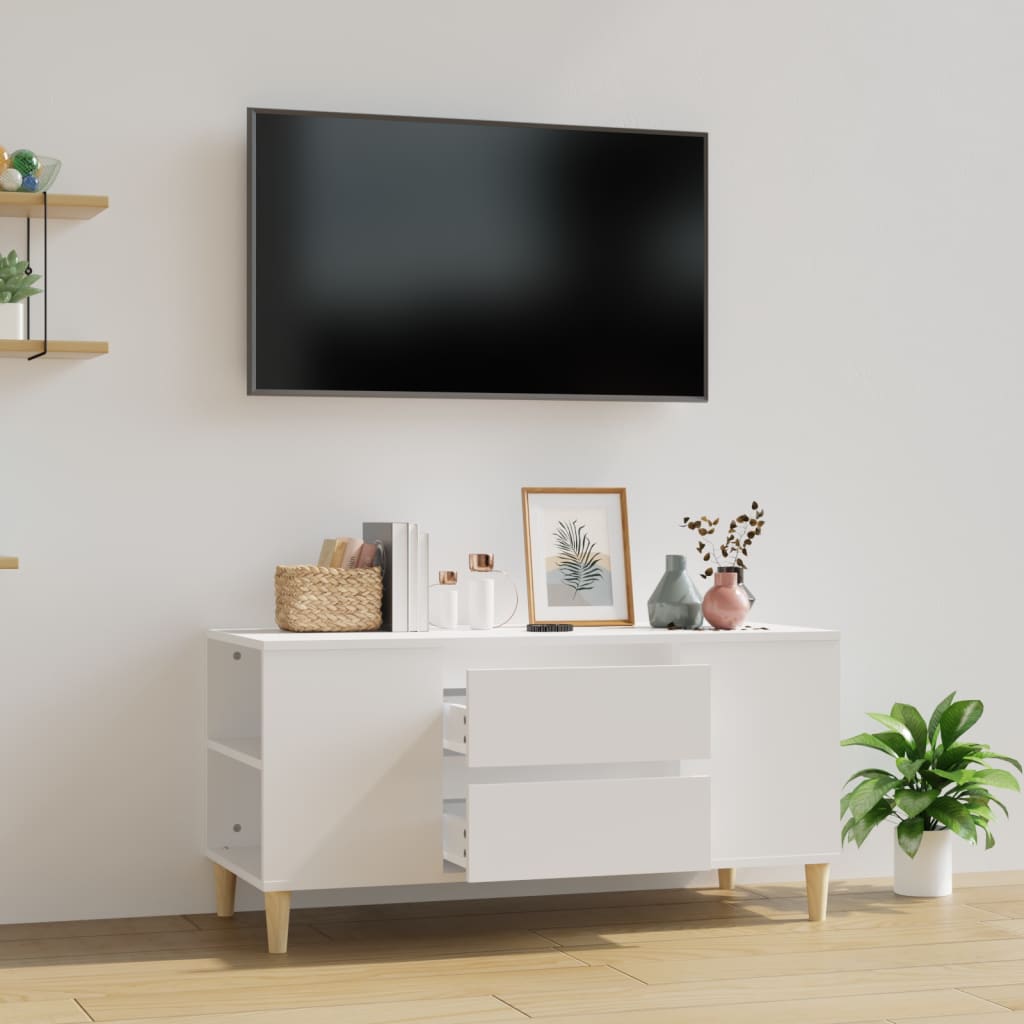 Weißer TV-Schrank 102 cm
