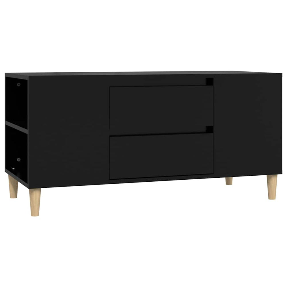 Schwarzer TV-Schrank 102 cm