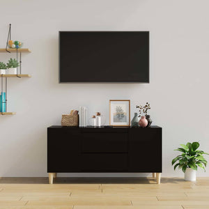 Schwarzer TV-Schrank 102 cm