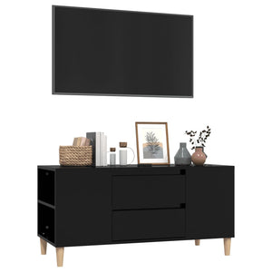 Schwarzer TV-Schrank 102 cm