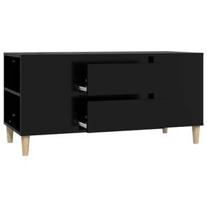 Schwarzer TV-Schrank 102 cm