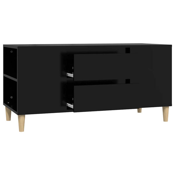 Schwarzer TV-Schrank 102 cm