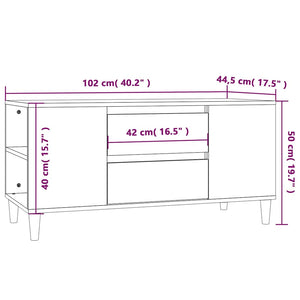Schwarzer TV-Schrank 102 cm