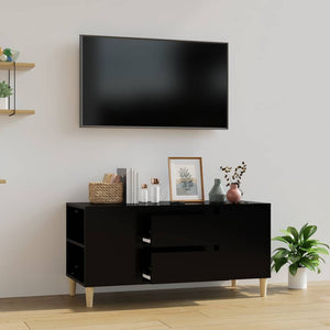 Schwarzer TV-Schrank 102 cm