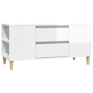TV-Schrank Weiß Hochglanz 102 cm