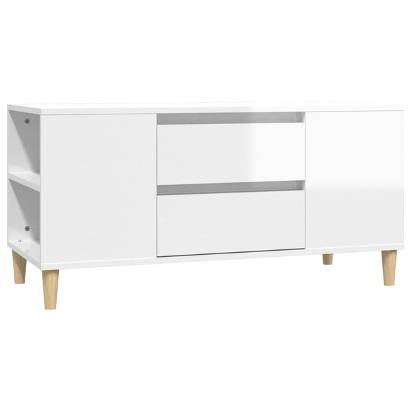 TV-Schrank Weiß Hochglanz 102 cm