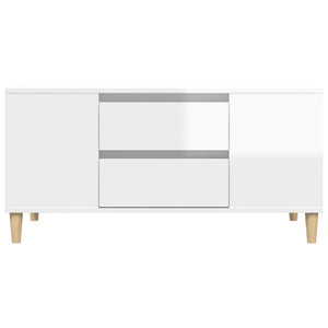 TV-Schrank Weiß Hochglanz 102 cm