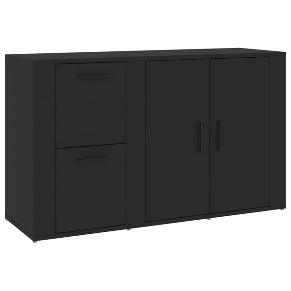 Schwarzes Sideboard 100 cm Holz
