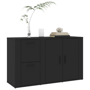 Schwarzes Sideboard 100 cm Holz