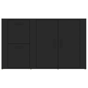 Schwarzes Sideboard 100 cm Holz