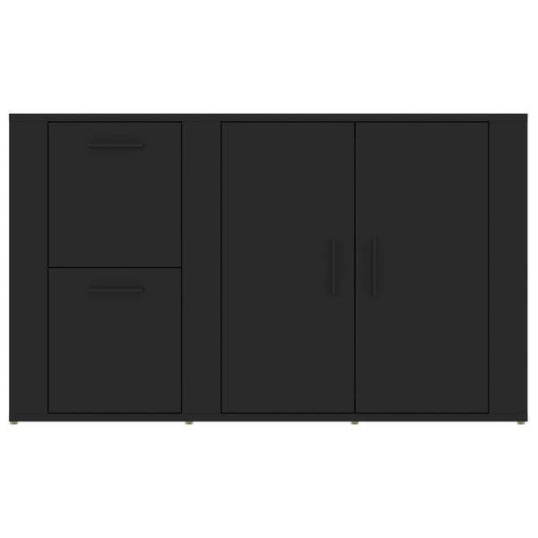 Schwarzes Sideboard 100 cm Holz