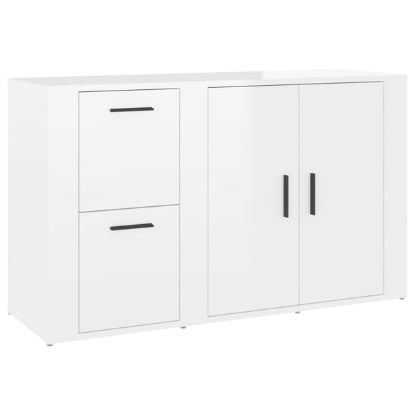 Sideboard Hochglanz Weiß 100 cm