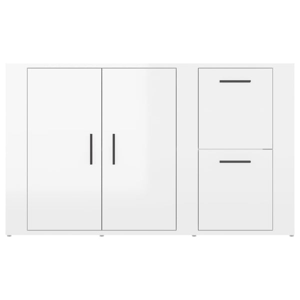 Sideboard Hochglanz Weiß 100 cm