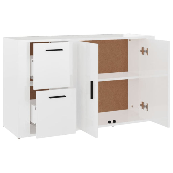Sideboard Hochglanz Weiß 100 cm