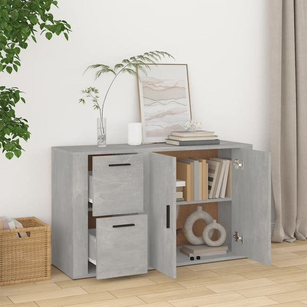 Betongraues Sideboard 100 cm