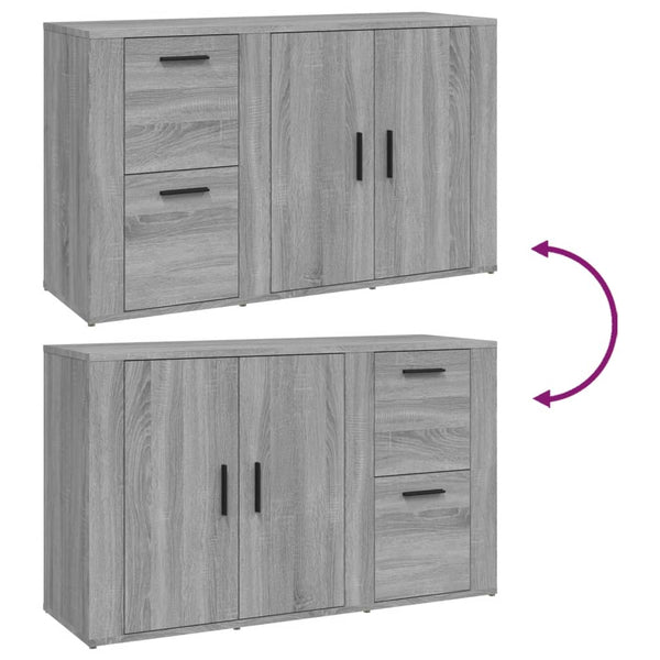 Sideboard Grau Sonoma 100 cm