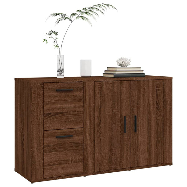 Sideboard Braun Eichen-Optik 100 cm