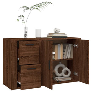Sideboard Braun Eichen-Optik 100 cm