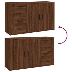 Sideboard Braun Eichen-Optik 100 cm
