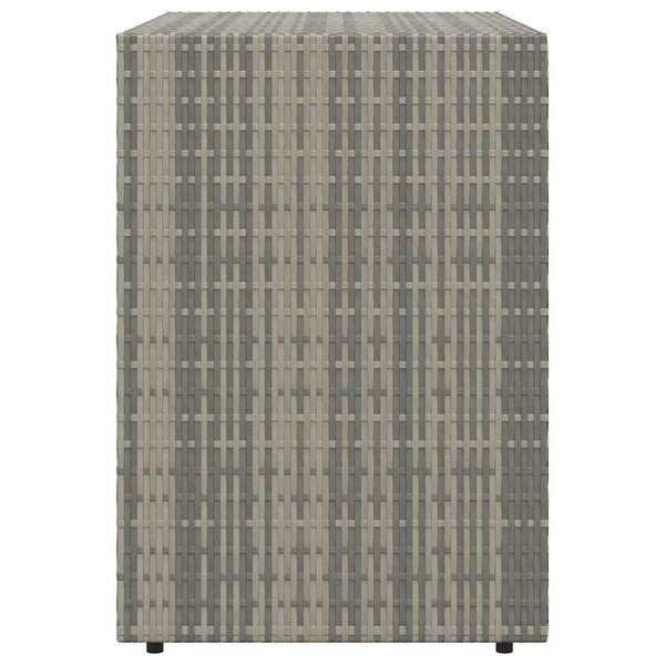 Gartenschrank Grau Poly Rattan 100x55,5x80cm