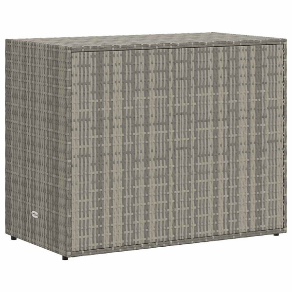 Gartenschrank Grau Poly Rattan 100x55,5x80cm