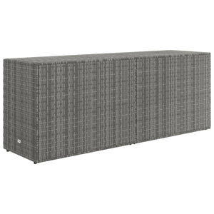 Gartenschrank Grau Poly Rattan 198 cm