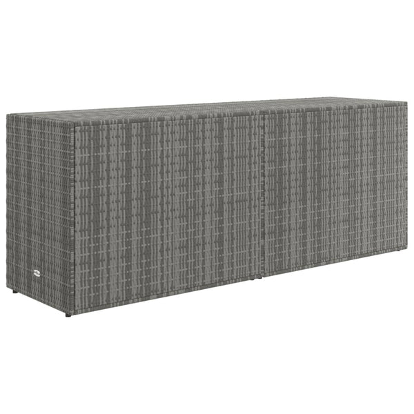 Gartenschrank Grau Poly Rattan 198 cm