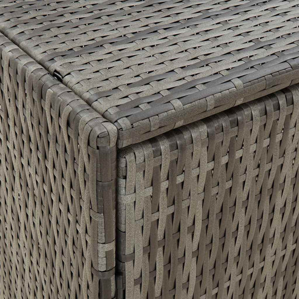 Gartenschrank Grau Poly Rattan 59x40x180cm