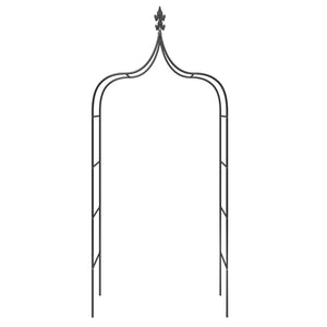 Gartenbogen 2er Set, Stahl Schwarz 260cm