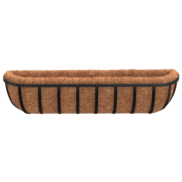Wand Pflanzkörbe mit Kokoseinlage, 2er Set