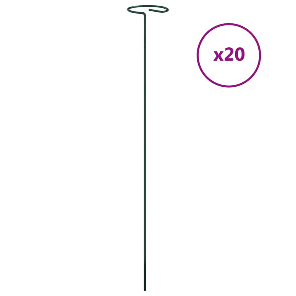 Pflanzenstützen Dunkelgrün 40cm, 20er-Set