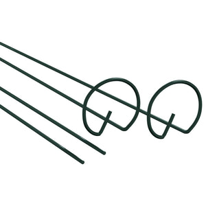 vidaXL Supports pour plantes 20 pcs Vert foncé 40 cm Acier
