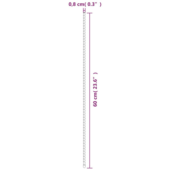 Pflanzenstützen 60cm, 30er Set, Grün