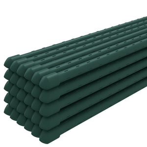 Pflanzenstützen 30 Stk. Stahl Grün 90cm