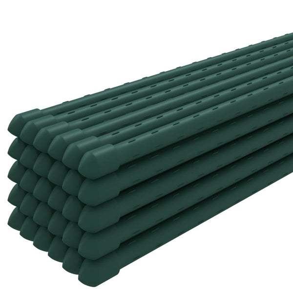 Pflanzenstützen 30 Stk. Stahl Grün 90cm