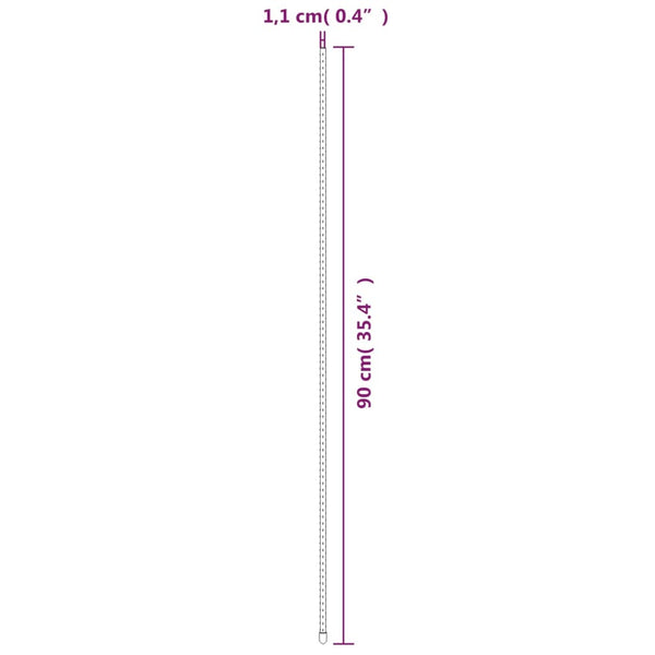 Pflanzenstützen 30 Stk. Stahl Grün 90cm