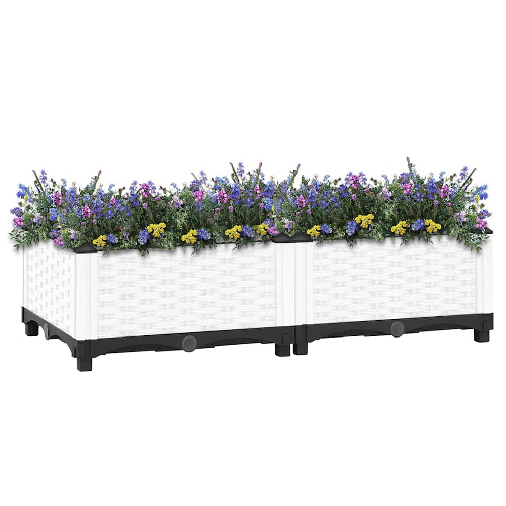 vidaXL Raised Garden Bed 80x40x23 cm Polypropylene