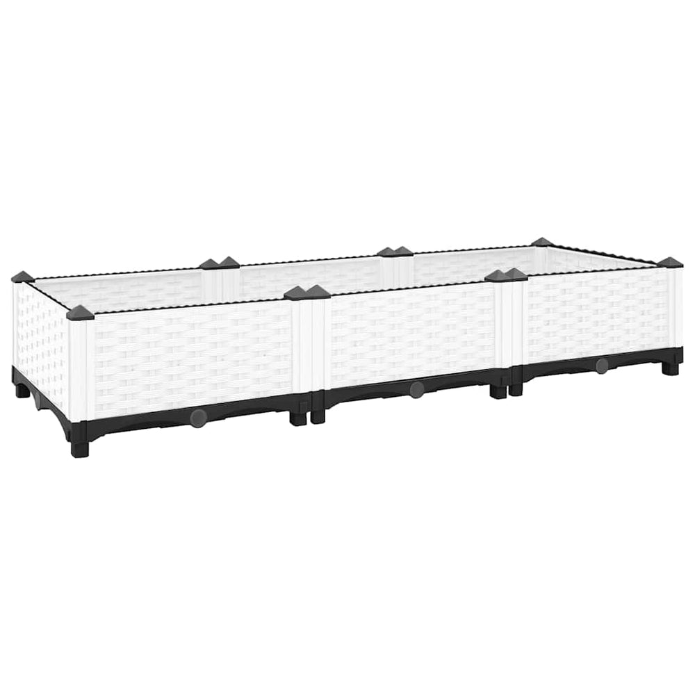 vidaXL Raised Garden Bed 120x40x23 cm Polypropylene