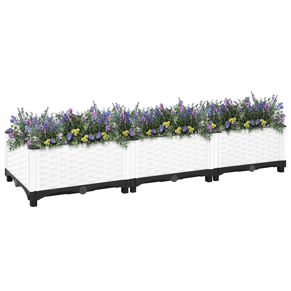 vidaXL Raised Garden Bed 120x40x23 cm Polypropylene