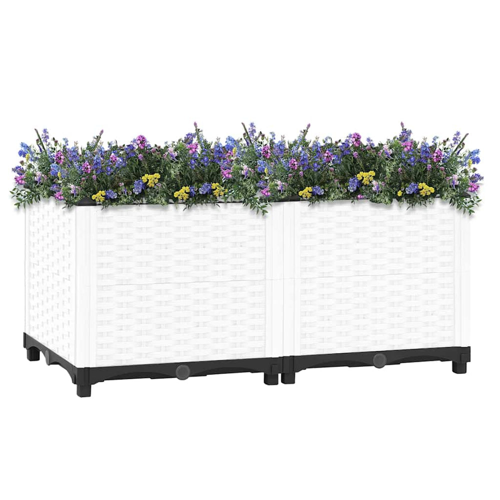 vidaXL Raised Garden Bed 80x40x38 cm Polypropylene