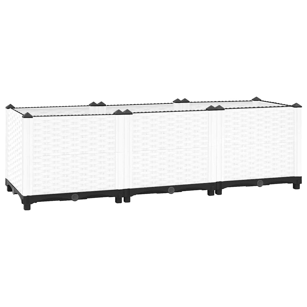 vidaXL Raised Garden Bed 120x40x38 cm Polypropylene