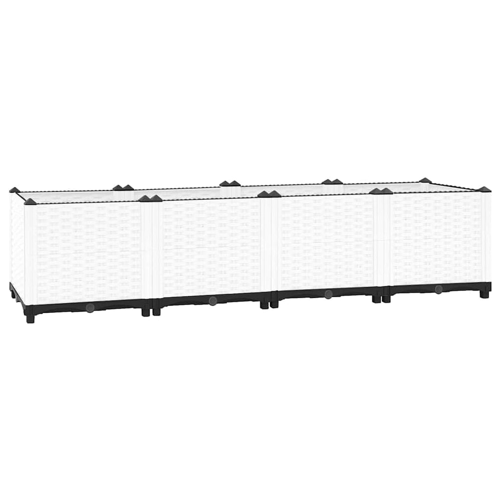 vidaXL Raised Garden Bed 160x40x38 cm Polypropylene