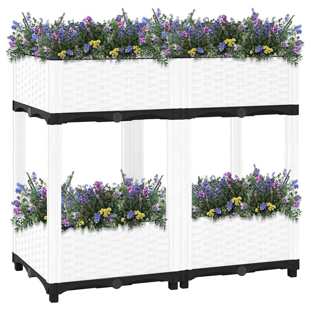vidaXL Raised Garden Bed 80x40x71 cm Polypropylene
