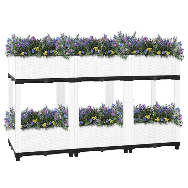 Hochbeet 120x40x71 cm Polypropylen