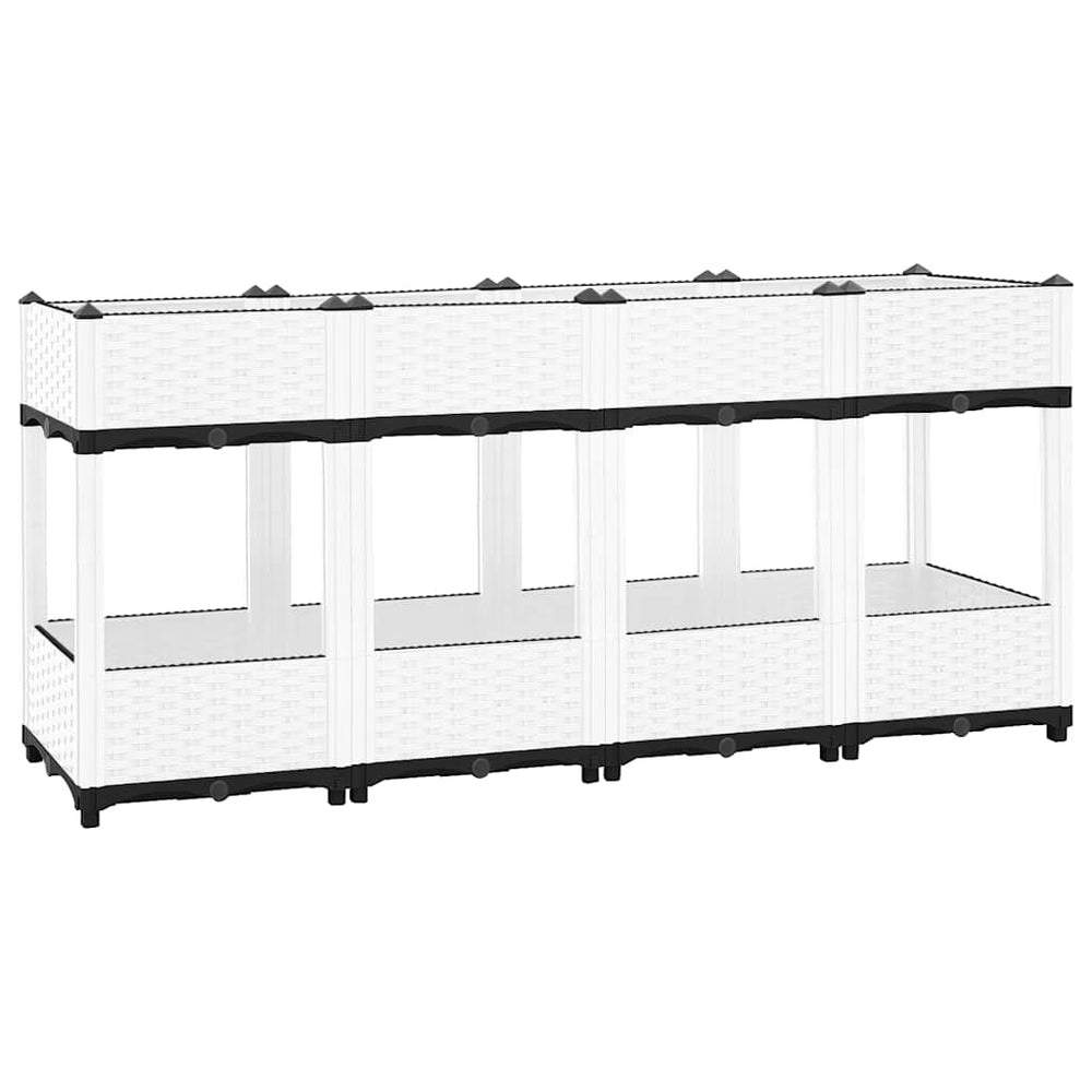 vidaXL Raised Garden Bed 160x40x71 cm Polypropylene